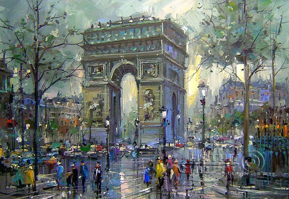 st059B Impressionismus Pariser Szenen Ölgemälde